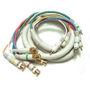  6 5 BNC TO 5 RCA HDTV CABLE Electronics