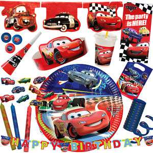 Disney Pixar Cars 2 Geburtstag Motto Deko Party Set NEU  