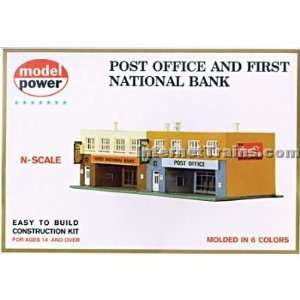  Model Power N Scale Post Office & Bank Building Kit Toys & Games