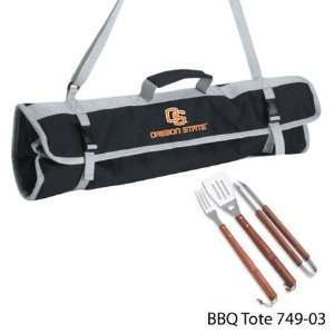  Oregon State Beavers OSU Deluxe Wooden BBQ Grill Set 