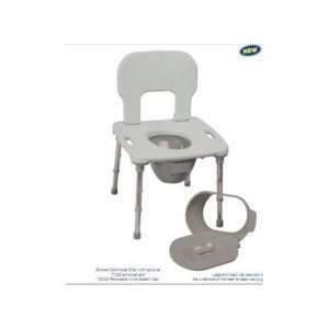  Eagle Health Bath One Shower and Commode Chair in Gray 