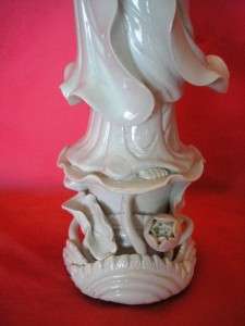 Vintage Chinese Kwan Yin/Kannon Goddess Blanc de Chine Statue  