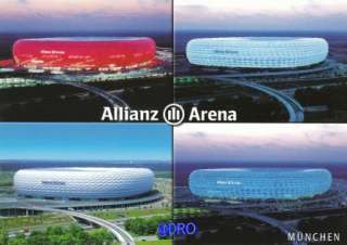 Allianz Arena + Bayern München + Hochglanz Postkarte #3  