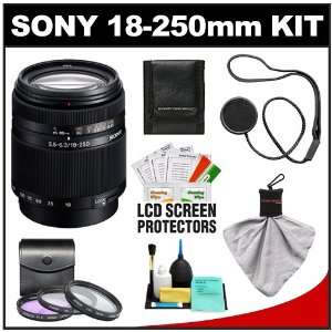  Sony Alpha DT 18 250mm f/3.5 6.3 Zoom Lens with 3 (UV/FLD 