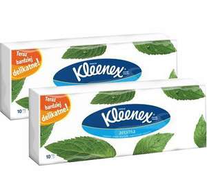 Kleenex Pocket Tissues Mint Aroma 10 Count (20 Packs) 200 Tissues 