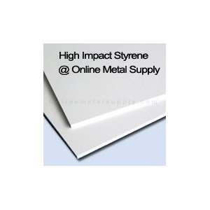  High Impact Styrene Sheet .125 x 12 x 36   White (HIPS 