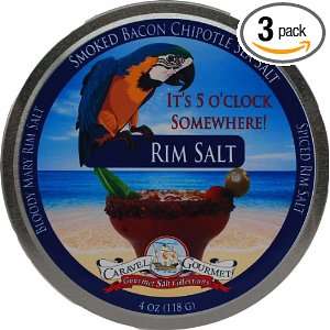 Caravel Gourmet Exotic Sea Salt Rimmer, Smoked Bacon Chipotle, 6.6 
