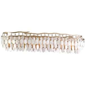 Dolce Collection 7 Light 37 Champagne Leaf Bath Vanity Fixture with 