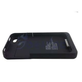   Rechargeable Backup Battery Charger Case Cover For iPhone 4 4S  