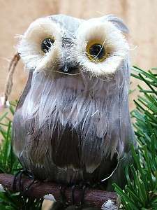 New Feather Horned Owl Bird Animal Christmas Ornament  