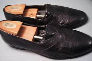Stacy Adams Loafers Black Snake 8 M Mens Dress Shoes  