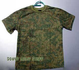 Russian Army Uniform Digital Flora Camo Pattern T shirt  