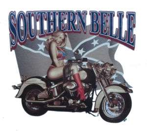 Biker logo Southern Belle PinUp Choppers T Shirt  