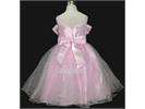 Pink Rosette Pageant Wedding Flower Girls Prom Dress Gown Size 3 12 
