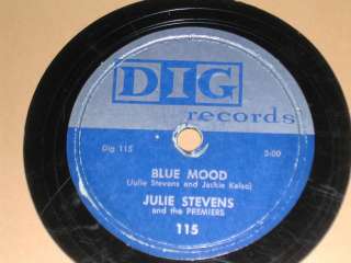 JULIE STEVENS.BLUE MOOD.1956 Doo Wop DIG 11578  