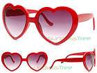 THICK FRAME Heart Shaped LOLITA Sunglasses RED vintage retro costume 