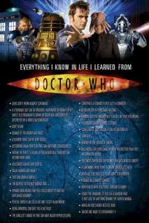 TV POSTER ~ DOCTOR WHO EVERYTHING I KNOW LEARNED DR  