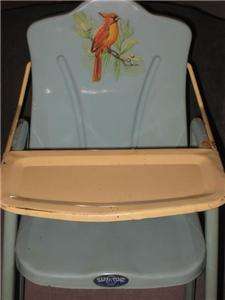 Vtg 50s 60s Happi Time Metal Doll High Chair  Roebuck & Co  
