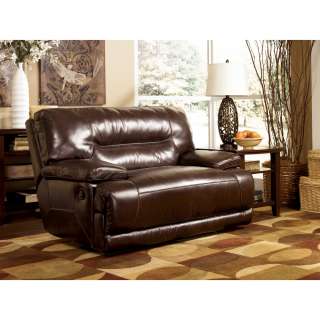Ashley Exhilaration Wall Recliner With Wide Seat Box Chocolate 4240152 