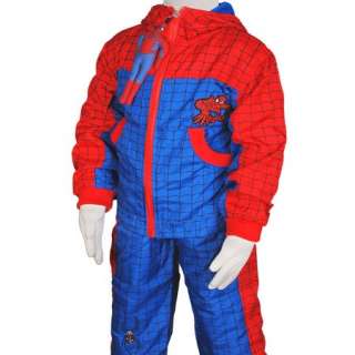 KD176 13 Boys Spiderman Jacket & Trousers Costume 6T 7T  