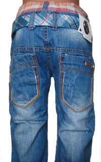   Angesagte DOPPELLOOK Chilong Jungen Jeans Hose alle Größen H3172 #2
