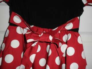 Disney Parks Authentic Minnie Mouse Girls Costume New L  
