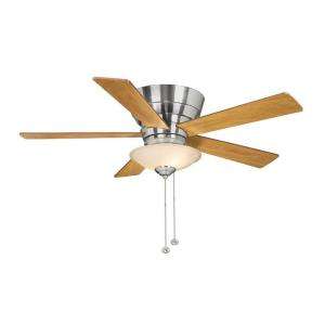 Hampton Bay Andross 48 in. Brushed Nickel Ceiling Fan 14939 at The 