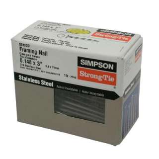 Simpson Strong Tie 1 Lb. Box of 10D Stainless Steel Nails SS10DD at 