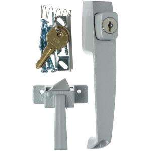Wright Products 1 1/2 In. Aluminum Push Button Keyed Latch VK398X3 at 