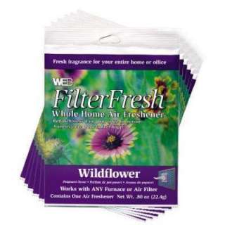 Web Filter Fresh Wildflower Air Fresheners for Air Filters (6 Pack 