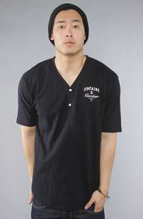 Crooks and Castles The Coca Caviar Henley in Black  Karmaloop 