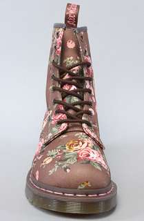 Dr. Martens The 1460 8Eye Boot in Taupe Victorian Flowers  Karmaloop 