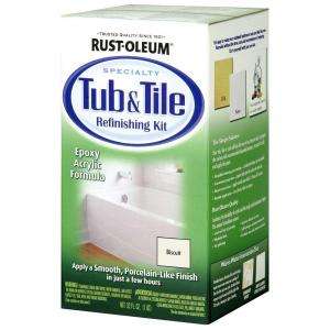 Rust Oleum 32 Oz. Gloss Tub & Tile Biscuit Epoxy 7862519 at The Home 