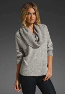 JOIE Wesley Marble Cowl Neck Sweater in Grey  
