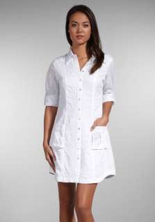 DA NANG Shirt Dress in White 