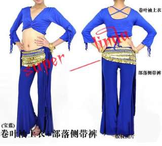 belly dance Costume 2 pics costume top&pants 9 colour  