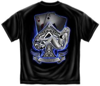 Poker Card Games Vegas Aces Up Sexy Casino T Shirt  