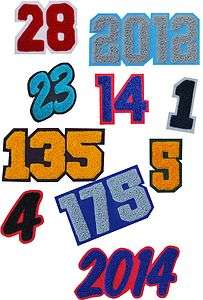 Varsity Jacket Number Patches Varsity Letters  