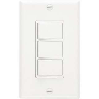 Broan 20 Amp 3 Function Wall Control in White 66W 