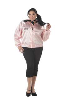 Plus Size Pink Ladies Satin Jacket Costume (16 22)  
