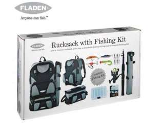   Kit in a Rucksack. Includes Lures, Reel, Rod, Line Tackle Box.  