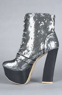 Sole Boutique The Anne XIV Shoe in Pewter Glitter  Karmaloop 