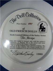 Mildred Seeley Doll Plate The Marque Andre (194)  