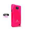 Samsung Galaxy S 2 II i9100 Novoskins NuVO Ultra Thin Pink/ Rosa TPU 
