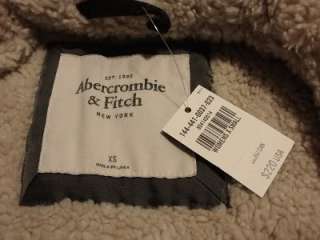 220 Abercrombie & Fitch Women JORDAN FUR Jacket Hoodie Outerwear Coat 