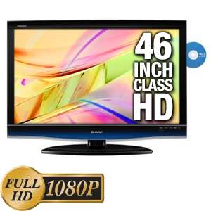 Sharp LC46BD80U 46 LCD Blu ray Combo HDTV   1080p, 1920x1080, 60Hz 