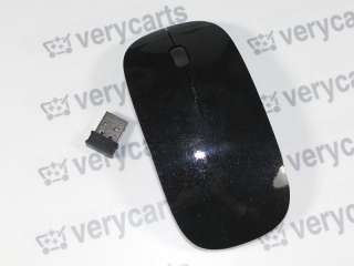   Optical Wireless Mouse PC USB For Apple Mac / WINDOWS 7   Black  