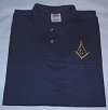 Navy Masonic 3XL Polo Shirt with Pocket for Mason  