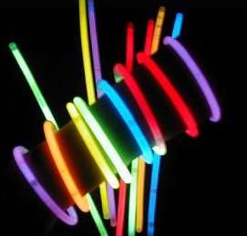 100 St Knicklicht Leuchtband Armband Schwarzlicht Neon  