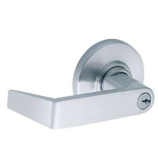   Chrome Commercial Keyed Entry Lever ND53PD RHO 626 